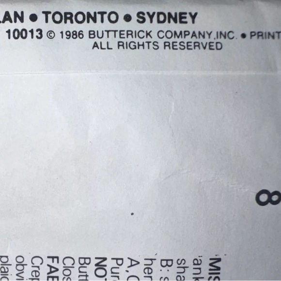 VTG 80s Calvin Klein Vogue Sewing Pattern #1790 Sz 8 Classic Skirt COMPLETE - Picture 5 of 5